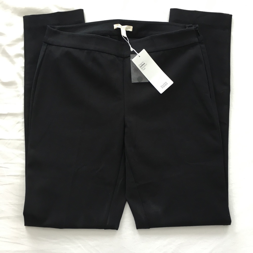 Eileen Fisher Organic cotton slim trousers